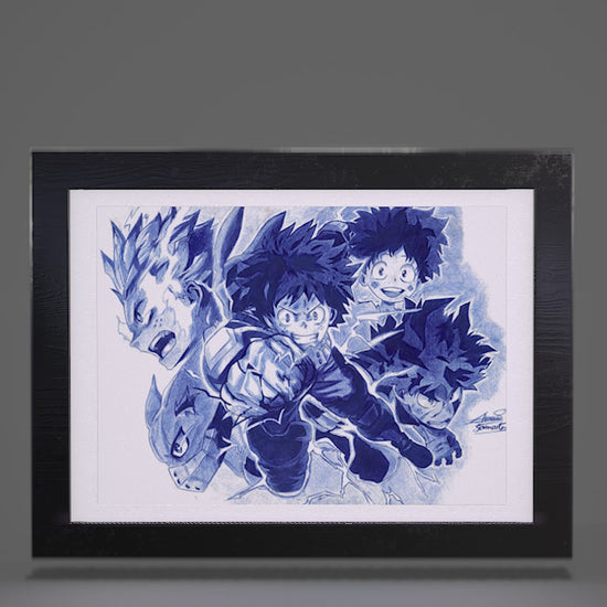 Tableau d'Art et vente d'art manga - Isuku Midoriya , MHA