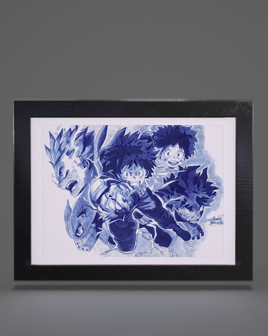 Tableau d'Art et vente d'art manga - Isuku Midoriya , MHA